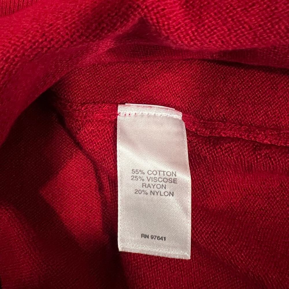 J. Jill Women’s Red Trapeze Long Sleeve Pullover‎ Sweater A-Line Size XS - Picture 8 of 12